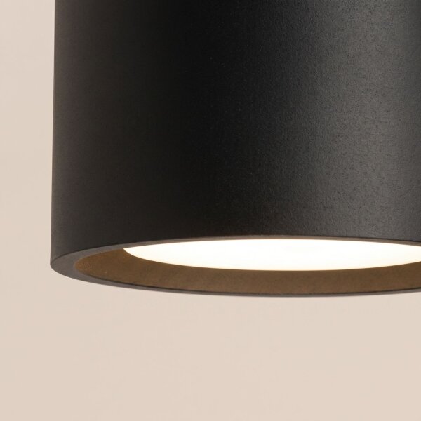 Deckenlampe 2-flammig Aluminium Schwarz GX53 L:21 cm