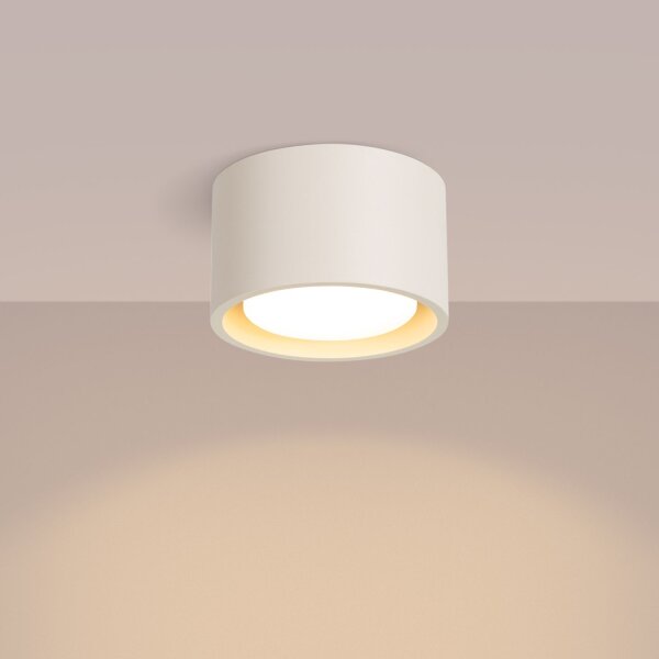 Deckenlampe Aluminium Beige GX53 Ø10 cm modern