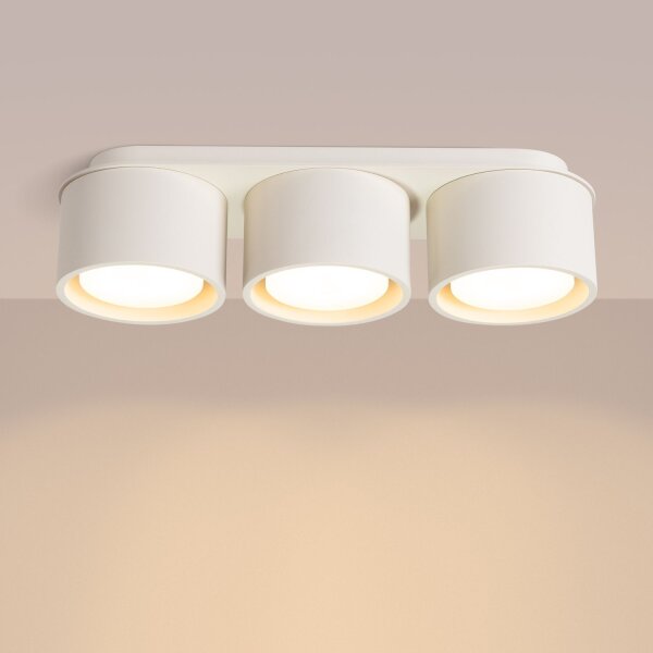 Deckenlampe Aluminium Beige GX53 L:32,4 cm modern
