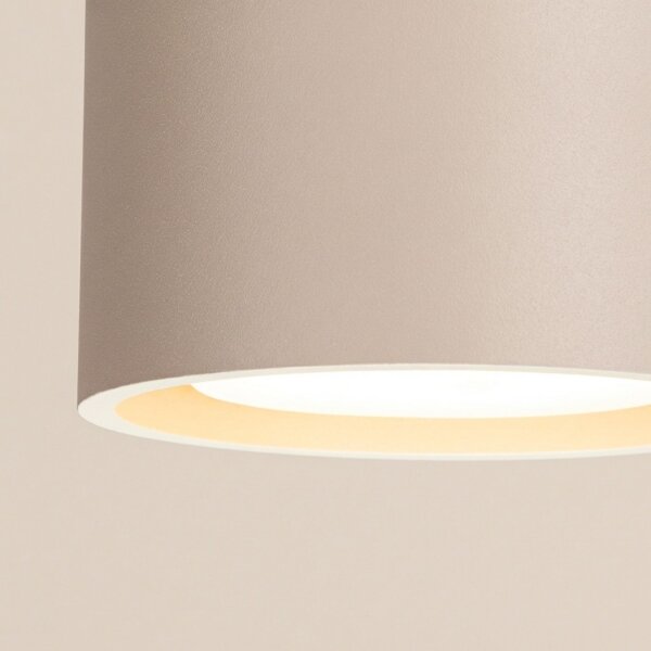 Deckenlampe 2-flammig Aluminium Taupe GX53 L:21 cm