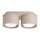Deckenlampe 2-flammig Aluminium Taupe GX53 L:21 cm