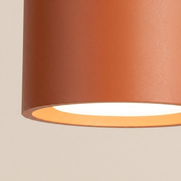 Deckenlampe 3-flammig Aluminium Ockerrot GX53 L:32,4 cm
