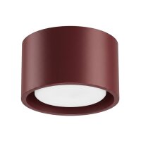 Deckenleuchte Aluminium Burgund GX53 Ø10 cm modern