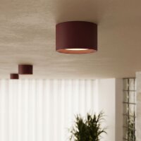 Deckenleuchte Aluminium Burgund GX53 Ø10 cm modern