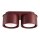 Deckenlampe 2-flammig Aluminium Burgund GX53 L:21 cm