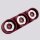 Deckenlampe 3-flammig Aluminium Burgund GX53 L:32,4 cm