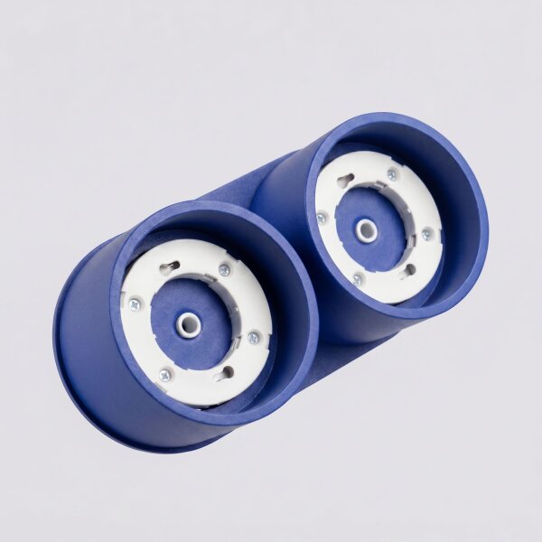 Deckenleuchte 2-flammig Aluminium GX53 L:21 cm