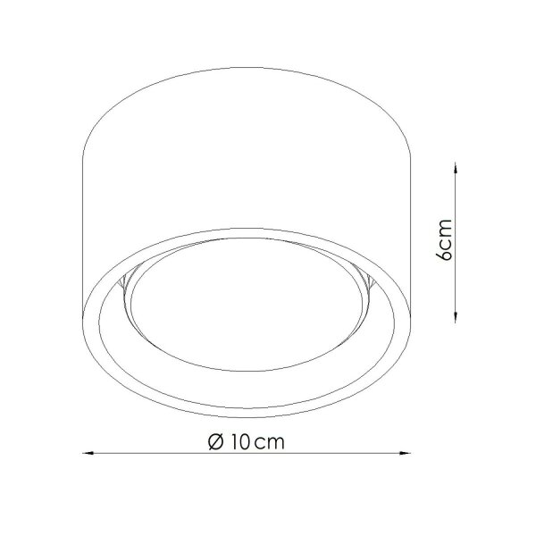 Deckenleuchte Aluminium Olivgrün GX53 Ø10 cm modern