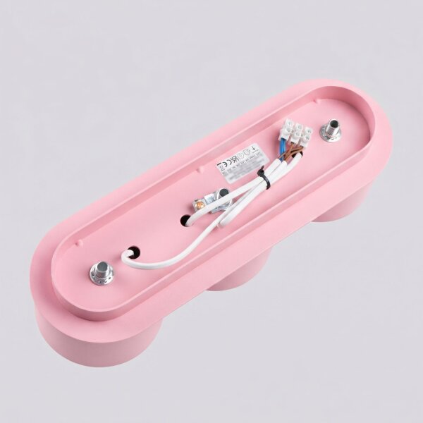 Deckenlampe 3-flammig Aluminium Rosa GX53 L:32,4 cm