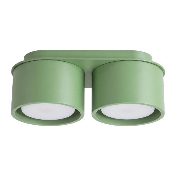 Deckenlampe 2-flammig Aluminium Salbei GX53 L:21 cm