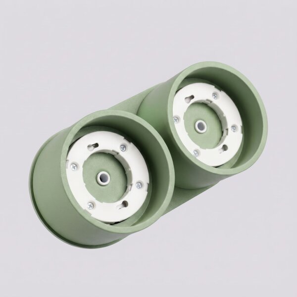 Deckenlampe 2-flammig Aluminium Salbei GX53 L:21 cm