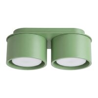 Deckenlampe 2-flammig Aluminium Salbei GX53 L:21 cm