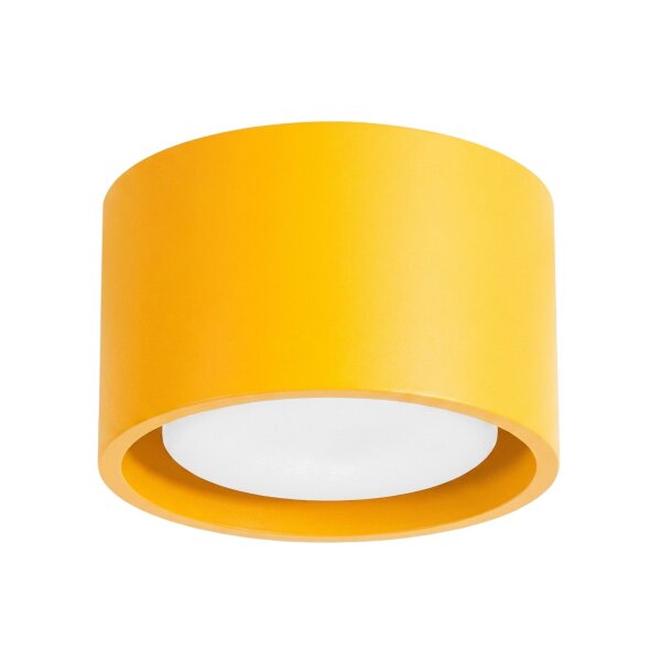 Deckenlampe Aluminium Gelb GX53 Ø10 cm modern