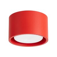 Deckenleuchte Aluminium Rot GX53 Ø10 cm schlicht