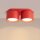 Deckenlampe 2-flammig Aluminium Rot GX53 L:21 cm