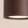 Deckenleuchte 2-flammig Aluminium Braun GX53 L:21 cm