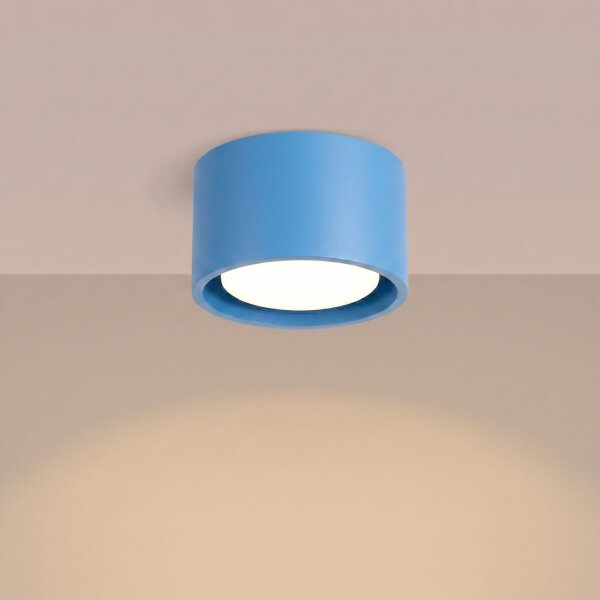 Deckenleuchte Aluminium Hellblau GX53 Ø10 cm modern