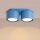 Deckenlampe 2-flammig Aluminium Hellblau GX53 L:21 cm