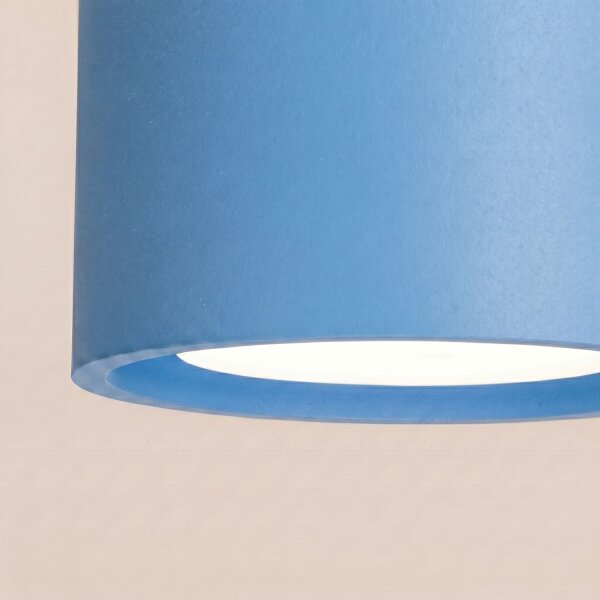 Deckenlampe 3-flammig Aluminium Hellblau GX53 L:32,4 cm