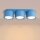 Deckenlampe 3-flammig Aluminium Hellblau GX53 L:32,4 cm