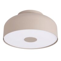 Deckenlampe Stahl Taupe E27 &Oslash;30 cm Diffusor blendarm