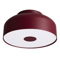 Deckenlampe 4-flammig Stahl Burgund E27 &Oslash;30 cm...