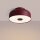 Deckenlampe 4-flammig Stahl Burgund E27 Ø30 cm blendarm