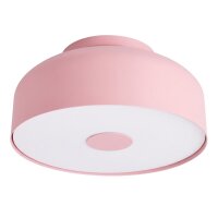Deckenleuchte Stahl Rosa E27 &Oslash;30 cm blendarm rund