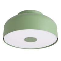 Deckenleuchte Stahl Salbei E27 &Oslash;30 cm blendarm