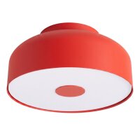 Deckenlampe Stahl Rot E27 &Oslash;30 cm blendarm rund