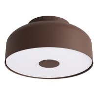 Deckenleuchte Stahl Braun E27 &Oslash;30 cm blendarm rund