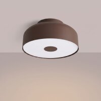 Deckenleuchte Stahl Braun E27 Ø30 cm blendarm rund