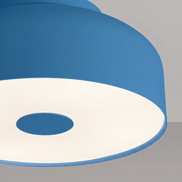 Deckenlampe Stahl Hellblau E27 Ø30 cm blendarm