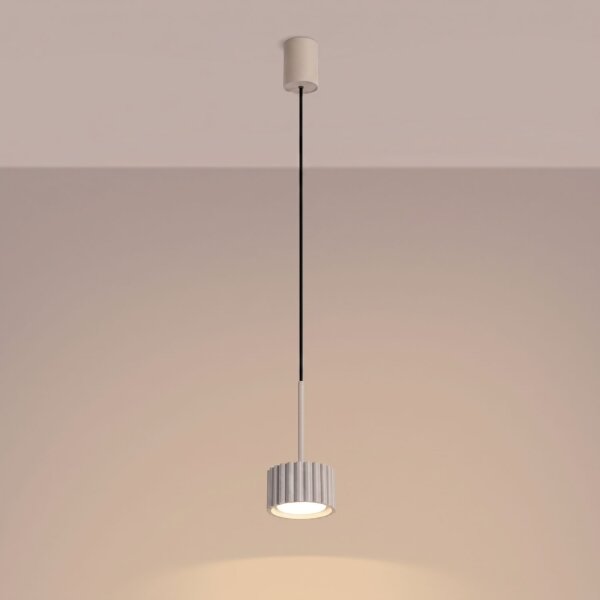 Pendelleuchte Aluminium Taupe GX53 Ø10 cm rund