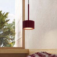 Pendelleuchte Aluminium Burgund GX53 Ø10 cm rund