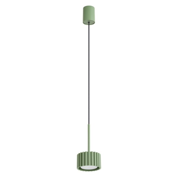 Pendelleuchte Aluminium Salbei GX53 Ø10 cm modern rund