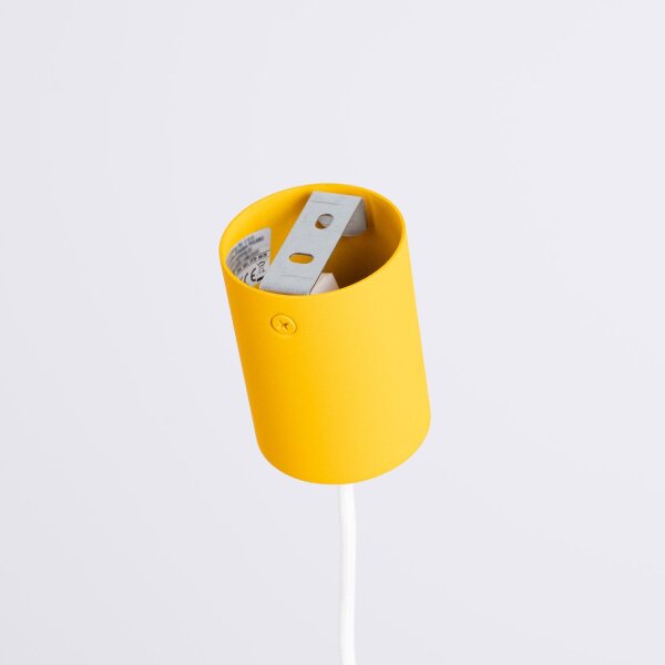Hängelampe Aluminium Gelb GX53 Ø10 cm schlicht