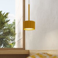 Hängelampe Aluminium Gelb GX53 Ø10 cm schlicht