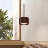 Pendelleuchte Aluminium Braun GX53 Ø10 cm schlicht