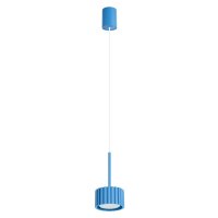 H&auml;ngelampe Aluminium Hellblau GX53 &Oslash;10 cm rund