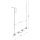 Pendelleuchte Aluminium GX53 4-flammig L:122 cm