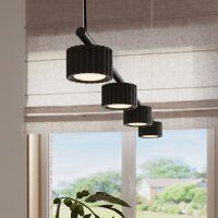 Pendelleuchte Aluminium Schwarz GX53 L:122 cm