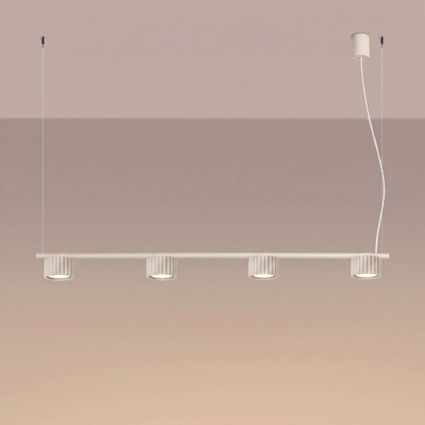 Hängelampe Aluminium Beige GX53 L:122 cm modern