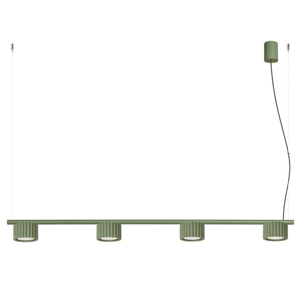 Pendelleuchte Aluminium Olivgrün GX53 L:122 cm