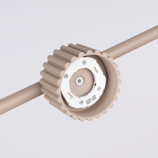 Pendelleuchte Aluminium Taupe GX53 L:122 cm modern
