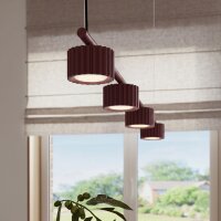 Pendelleuchte Aluminium Burgund GX53 L:122 cm