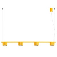 Pendelleuchte Aluminium Gelb GX53 L:122 cm modern