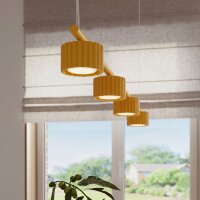 Pendelleuchte Aluminium Gelb GX53 L:122 cm modern