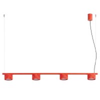 Pendelleuchte Aluminium Rot GX53 L:122 cm modern