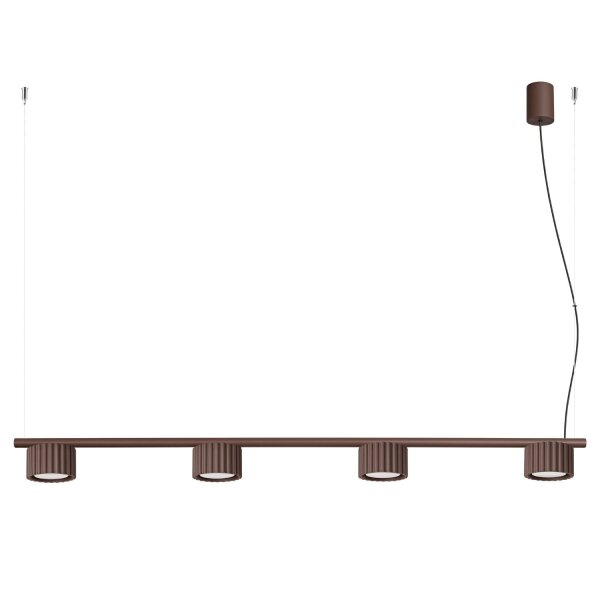 Hängelampe Aluminium Braun GX53 L:122 cm modern